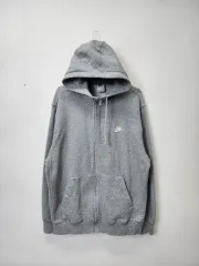 ナイキ グレー ジップアップフーディー
