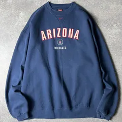 00s NIKE TEAM センター スウォッシュ カレッジ ロゴ 刺繍 前V スウェット トレーナー L / 00年代 ナイキ ネイビー スウッシュ