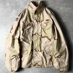 80s 89年製 US ARMY 米軍実物 3C デザートカモ 迷彩 M-65 フィールド ジャケット L-S / 80年代 ビンテージ ミリタリー アーミー 迷彩柄