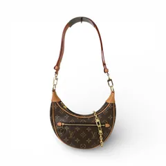 LOUIS VUITTON ルイ・ヴィトン ループ ショルダーバッグ M81098 レディース モノグラム ブラウン 中古