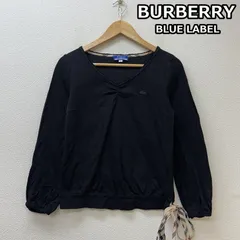 バーバリー・ブルーレーベル ノバチェック リボン ホース 刺繍 ロングスリーブ カットソー FA502-151-09 レディース 38 ISItems【USED】【古着】【中古】50151638