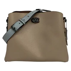 COACH(コーチ) ショルダーバッグ ウィロウ ショルダー バッグ カラーブロック C2590 ピンクベージュ レザー