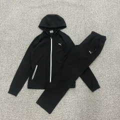 S プーマ ブラック トラックスーツ トレーナー セットアップ 0126 HS1