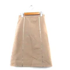 ボールジー BALLSEY トゥモローランド フレア スカート ロング コットン 38 ベージュ /KT19