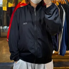 アシックス asics ネイビー ウィンドブレーカー