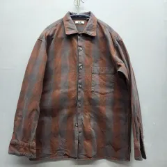 UNIQLO U(ユニクロユー) フランネル チェック ワンポケット シャツ M(M)