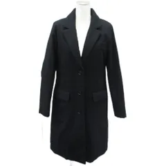 セオリーリュクス theory luxe ダウンチェスターコート ロング丈 38 黒 ブラック 無地 03-5309651 /YS12 ■GY61