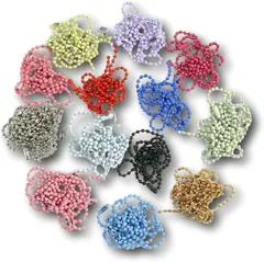 ENN LLC ボールチェーン キーホルダー 100本 (ランダムカラー,  2.4mm)