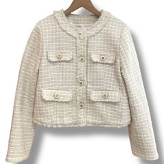 Her lip to ハーリップトゥ Grace Tweed Jacket ノーカラージャケット