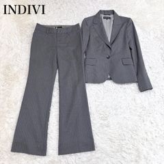 インディヴィ パンツ スーツ セットアップ ストライプ - メルカリ