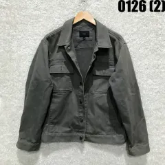 TOP10 ポケット シャツ ジャケット チャコール L