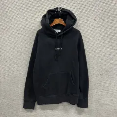 アンダースンベル カジュアル センター 刺繍 ロゴ 弱起毛 フーディー M A05134