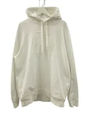 バーバリー ロンドン BURBERRY LONDON スウェットパーカー プルオーバー エンブロイダリー EKDコットンフーディパーカー ホワイト  XL