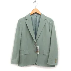ユニクロ UNIQLO タグ付き リラックス テーラードジャケット シングル 無地 XS グリーン 緑 /FT38