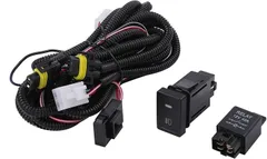 CustomDivine 互換品スズキ 用 フォグ 配線 フォグランプ リレー ハーネス LED スイッチ 付 H8 H11 H16 後付け ジムニー JB64W JB74W エブリイワゴン DA17W エブリイバン アルト キャリイ スイフト 等