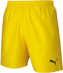 プーマ PUMA サッカー リーガ LIGA ゲームパンツ コア ジュニア キッズ 子供 半ズボン ハーフパンツ 短パン ショートパンツ 練習 トレーニング クラブ ワンポイント 吸水速乾  729970 07 サイバー イエロー×プー
