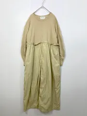 CAPRICIEUX LE'MAGE カプリシュレマージュ 定価14960円 ドッキング ドロスト ワンピース sizeF/ベージュ ■■レディース