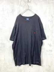 POLO RALPH LAUREN ポロ ラルフローレン ポケット ロゴ刺繍 半袖 Tシャツ sizeL/黒 ■■メンズ