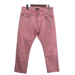 BURBERRY BLACK LABEL バーバリーブラックレーベル パンツ サイズ:76 革パッチ/コットン    ピンク メンズ / 240001183430