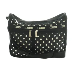 レスポートサック LesportSAC ショルダーバッグ ドット柄 黒 白 /MI ■OS