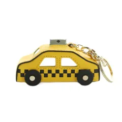 ケイトスペード KATE SPADE オン ア ロール タクシー キーチェーン キーホルダー レザー 牛革 黄色 /MI ■OSのサムネイル