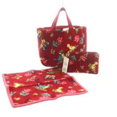 フェイラー FEILER 2021 ハイジ クリスマスセット ハンドバッグ ミニポーチ ハンドタオル タオルハンカチ 総柄 ワインレッド マルチカラー /MI ■OS ■SH
