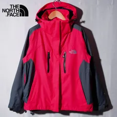 極美品 ノースフェイス THE NORTH FACE GORE-TEX ゴアテックス マウンテンパーカー M マゼンタ グレー ナイロンジャケット THE NORTH FACE ロゴ刺繍  ストリート ユニセックス アメカジ ユニセックス 古着 J121