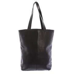 ヒロフ HIROFU トートバッグ ハンドバッグ レザー ワンカラー 無地 黒 ブラック /BB