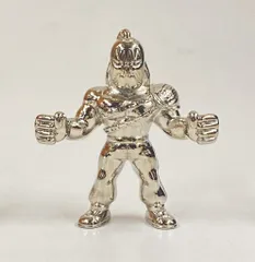 バンダイ ダイキャストキンケシ 6/キン肉マン モンゴルマン(銀メッキver.)