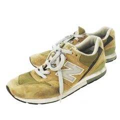 ニューバランス NEW BALANCE REVLITE 996 スニーカー レースアップ ローカット スエード レザー 革 ロゴ 25.5cm ベージュ /CK4 ■GY99のサムネイル