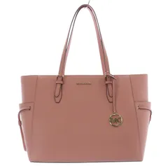マイケルコース MICHAEL KORS 23年 VOYAGER サフィアーノ レザー トート ラージ ハンドバッグ ロゴ ピンク