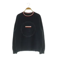 トミーヒルフィガー TOMMY HILFIGER ロゴスウェット トレーナー プリント 長袖 裏起毛 M ネイビー /MY ■OS