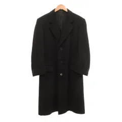 ダンヒル dunhill チェスターコート カシミヤ メルトン ロング 黒 ブラック /JS ■GY62