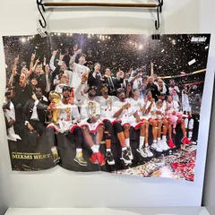 レブロン・ジェームズ ドウェイン・ウェイド クリス・ボッシュ 優勝時集合写真 ドワイト・ハワード ダンク DUNK SHOOT 2013年9月号 付録ポスター