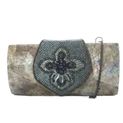 ダイアグラム グレースコンチネンタル Diagram GRACE CONTINENTAL シェルクラッチバッグ ショルダーバッグ グレー /YO9