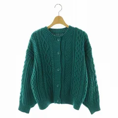 ニコアンド Niko and.. ケーブルカーディガン ニット M グリーン /DO ■OS ■GY139 ■AX