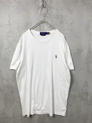 POLO RALPH LAUREN ポロ ラルフローレン ワンポイント Tシャツ sizeM/白 ■■メンズ