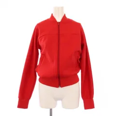 コムデギャルソン COMME des GARCONS トラックジャケット ブルゾン アウター ジップアップ ショート丈 ストレッチ 無地 M 赤 レッド /BBのサムネイル