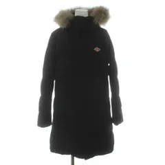 ダントン DANTON フード付きロングダウンコート フード チャイニーズラクーンファー ジップアップ ワッペン 36 黒 ブラック JD-8744 LAS /KU