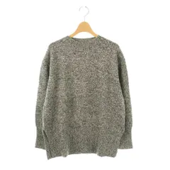 セオリーリュクス theory luxe SONA CRN MISTO ニット セーター プルオーバー カシミヤ混 38 ブラック 黒 グレー /CX ■OS