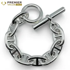 エルメス シェーヌ・ダンクル ブレスレット TGM シルバー925 9コマ