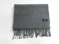 ポロラルフローレン ウールマフラー ダークグレー