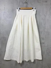 KBF ケービーエフ アーバンリサーチ KB35-25L050 定価8800円 フクレジャガードタックフレア スカート sizeone/白 ■■レディース