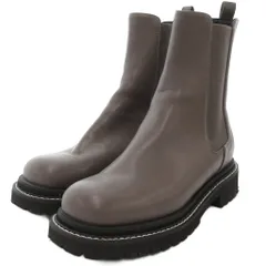 オリエンタルトラフィック ORIENTAL TRAFFIC スクエアトゥチェルシーブーツ サイドゴア S グレージュ 11410 /JS