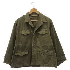 【中古】フランス軍 M-47 前期型 フィールドジャケット オリーブ サイズ表記なし[24]