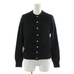 マルティニーク martinique カーディガン パールボタン カシミヤ 混 黒 ブラック A0328KCD262 /AN62 ■MU