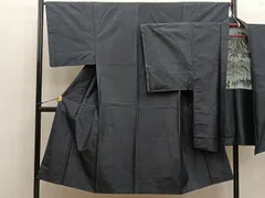 平和屋着物■男性　本場大島紬　アンサンブル　80亀甲　総詰め　正絹　逸品　BAAW1834mz