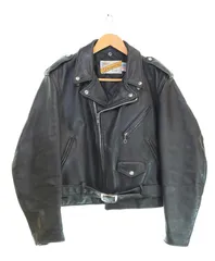 ショット SCHOTT 90s 618 ダブルライダースジャケット バイカータグ 44 ジャケット ブラック 103MT-3843
