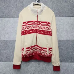 JDX ゴルフウェア レディース ボア 防風 ニット ジップアップ (サイズ 90)