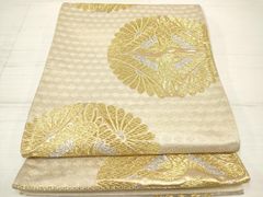 k*u様 山口美術織物謹製 菊地有職華文 高級 正絹帯 - メルカリ